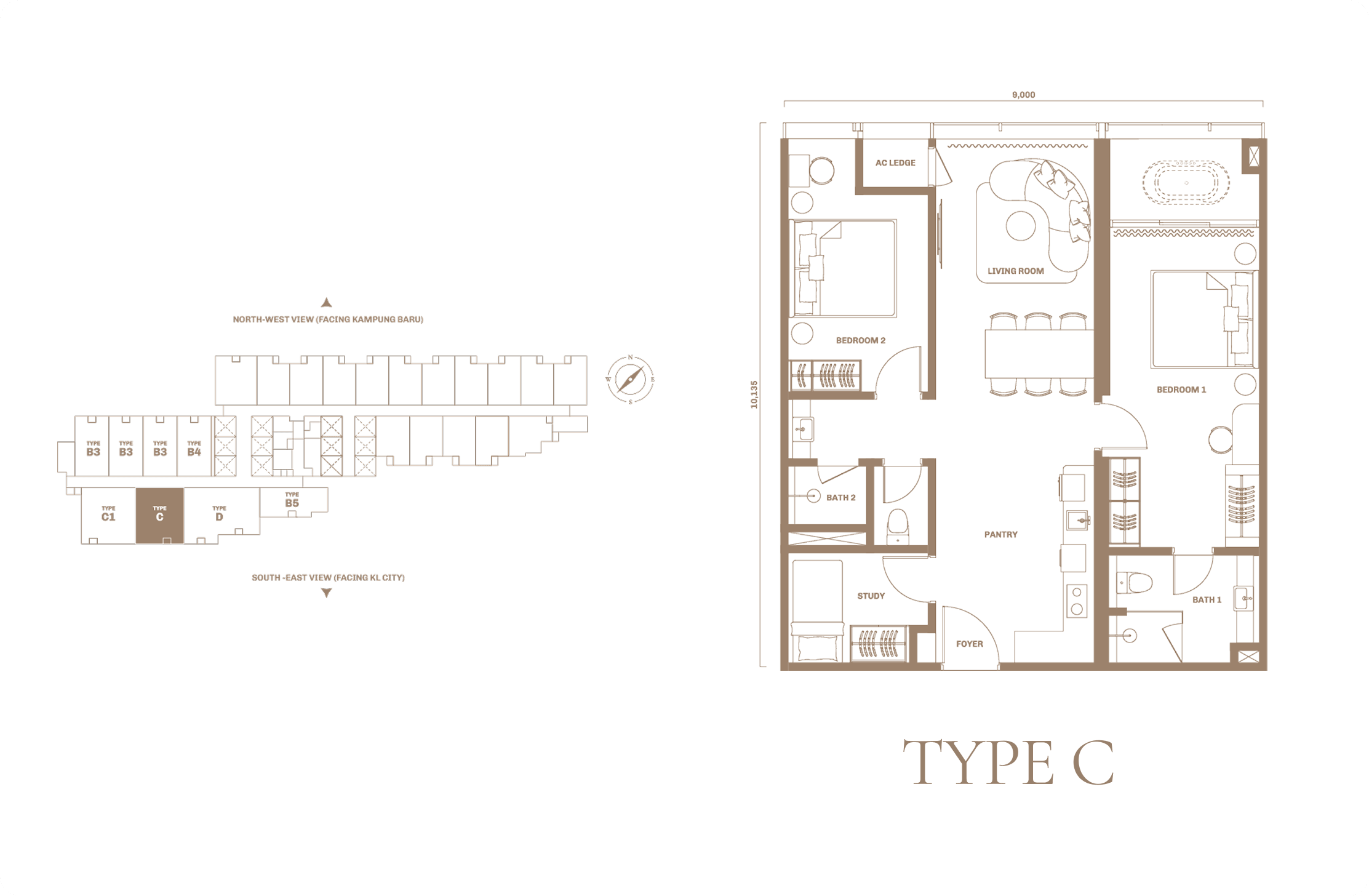 TYPE C 3房2衛