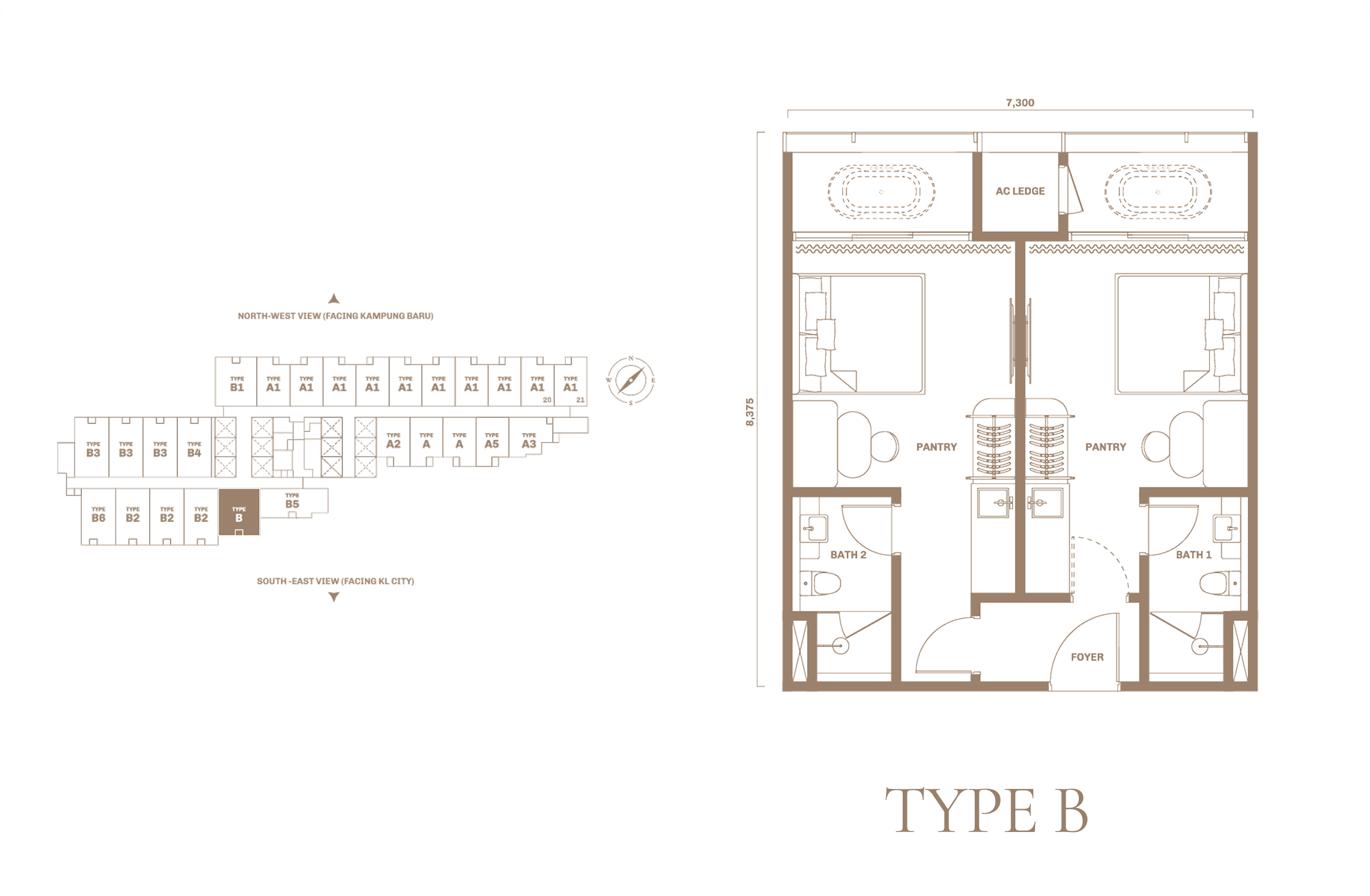 TYPEB 2房2衛