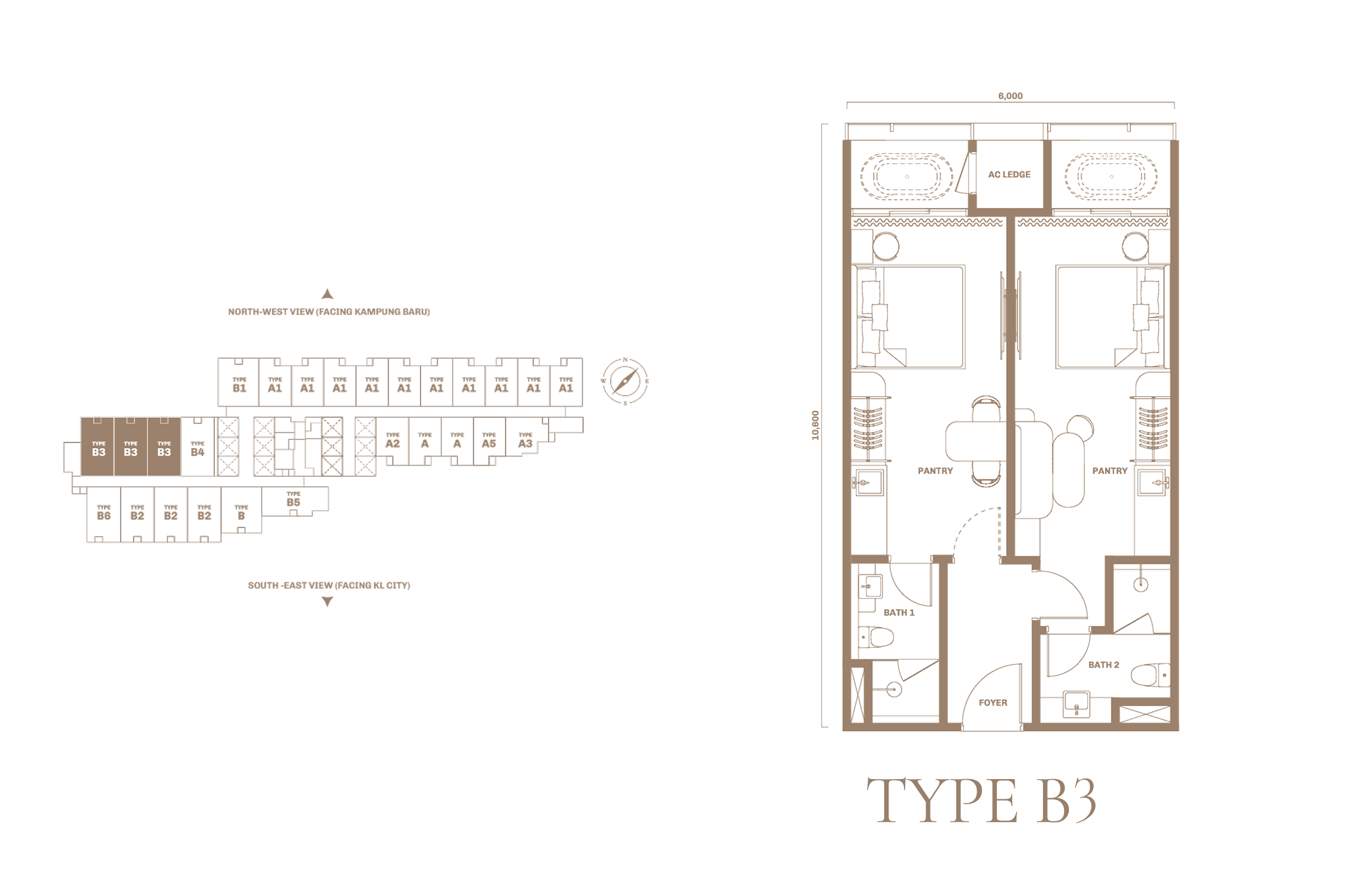 TYPEB3 2房2衛